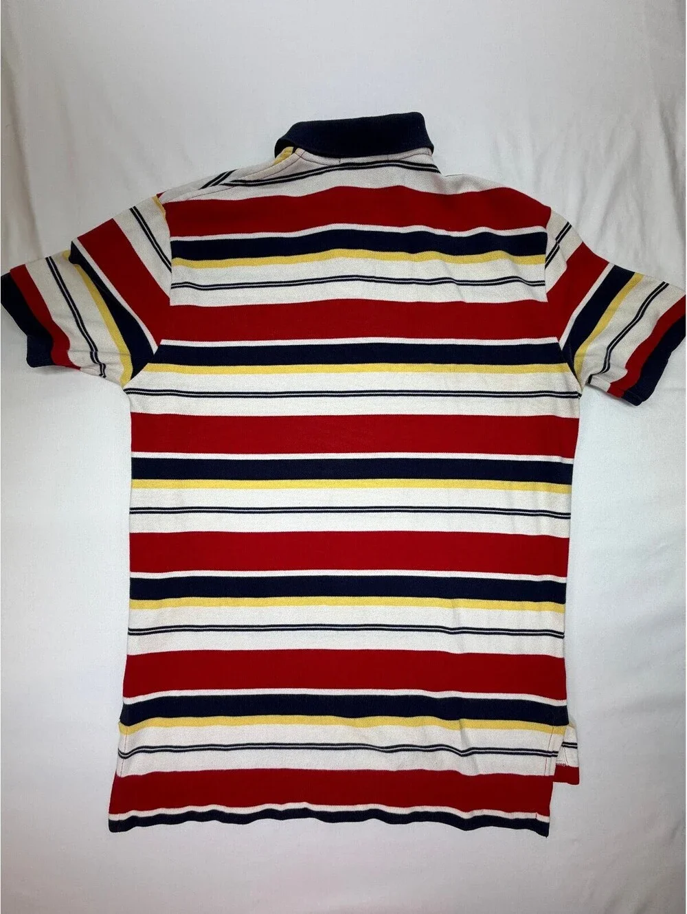 Polo Ralph Lauren Men's Polo Shirt Striped 2-Button Logo Size Large Multicolor